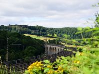 Blick vom Aussichtspunkt auf den Altenbekener Viadukt © Touristikzentrale Paderborner Land